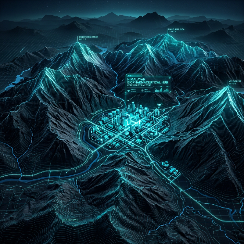 Topographical Map of Baddi Pharma Hub