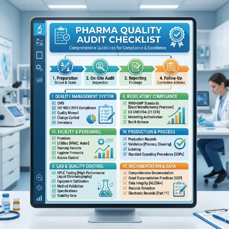 Pharma Quality Audit Checklist